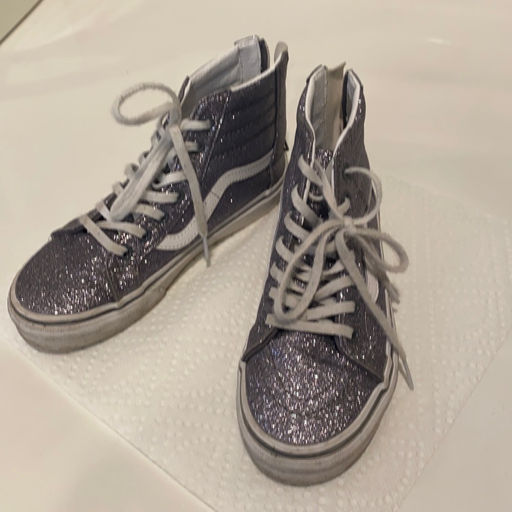 Kid’s Vans Sparkly Hi Tops